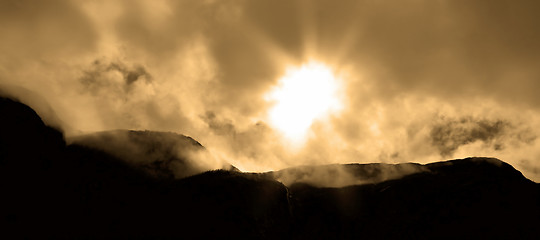 Image showing Dramatic skies