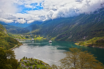 Image showing View of Geiranger