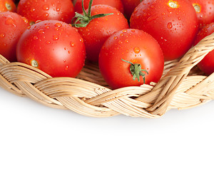 Image showing Tomatoes in Basket