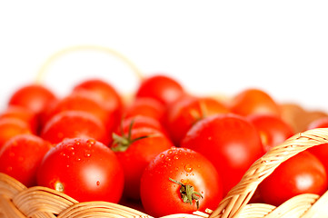 Image showing Tomatoes in Basket