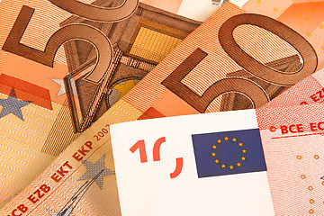 Image showing euro money background