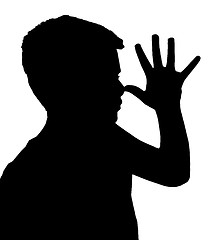 Image showing Isolated Boy Child Gesture Teaser