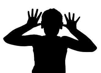 Image showing Isolated Boy Child Gesture Teaser