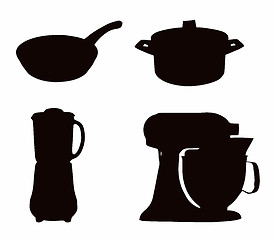 Image showing Kitchenware Silhouette