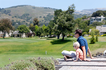 Image showing father and son together