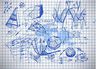 Image showing math and physics symbols