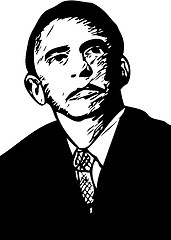 Image showing obama protrait made by me 