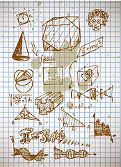 Image showing math symbols from high school