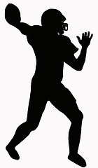 Image showing Sport Silhouette - American Football