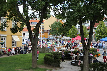Image showing Market place at Drøbak