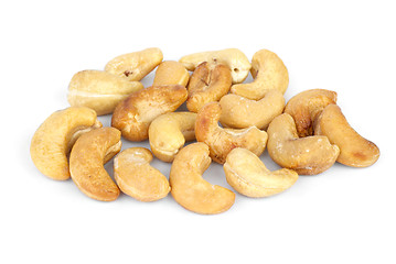 Image showing Some roasted cashew nuts
