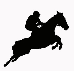 Image showing Sport Silhouette - Jokey