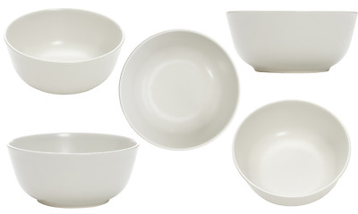 Image showing five point of view of empty bowl