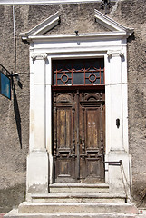 Image showing Wooden door 