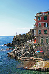 Image showing Italy. Cinque Terre. Riomaggiore village 