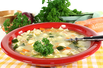 Image showing Chicken soup