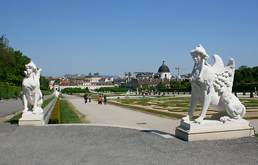 Image showing Belvedere garden