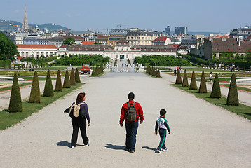 Image showing Belvedere garden