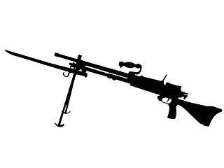 Image showing WW2 - Machine Gun