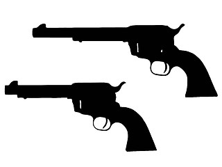 Image showing Weapons Silhouette Collection - Firearms