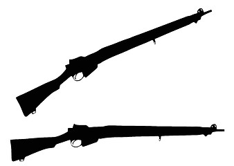 Image showing Weapons Silhouette Collection - Firearms