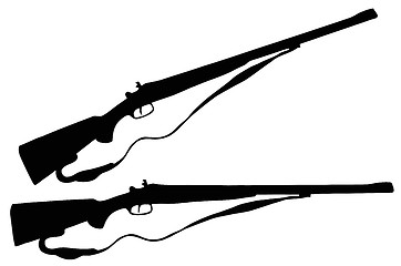 Image showing Weapons Silhouette Collection - Firearms