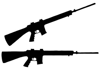 Image showing Weapons Silhouette Collection - Firearms