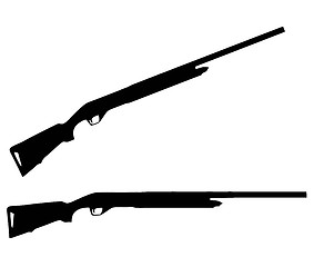 Image showing Weapons Silhouette Collection - Firearms