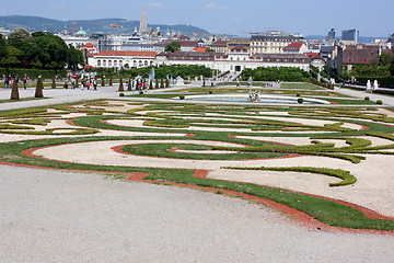 Image showing Belvedere garden