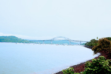 Image showing Beautiful bridge connected South and North Americas (Puente de l