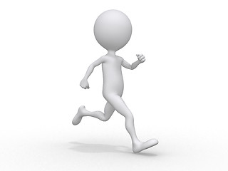 Image showing Running 3d character