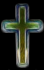 Image showing Christian Cross Art