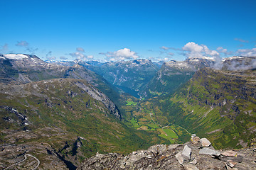 Image showing View of Geiranger