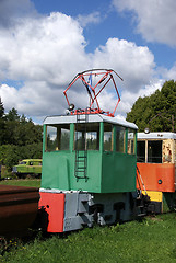 Image showing The electric locomotive