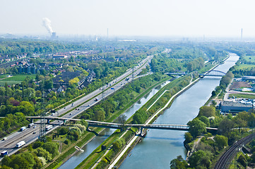 Image showing Rhine-Herne Canal and Emscher