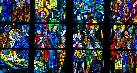 Image showing Stained glass window