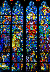 Image showing Stained glass window