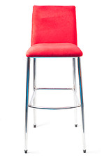 Image showing Red bar stool