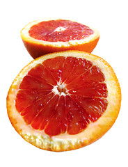 Image showing cut red orange