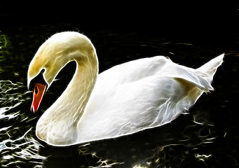 Image showing Glowing White Goose Illustration