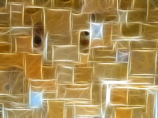 Image showing Golden Stone Wall Background