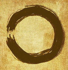 Image showing hand painted zen circle