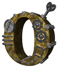 Image showing steampunk letter o