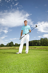 Image showing golf player