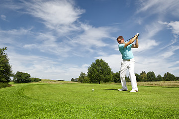 Image showing golf player