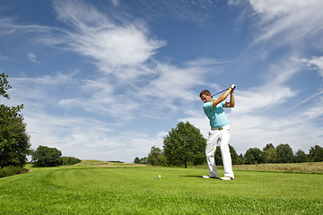 Image showing golf player