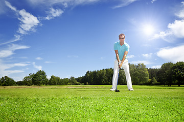 Image showing golf player