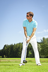 Image showing golf player