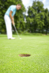 Image showing golf player