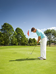 Image showing golf player